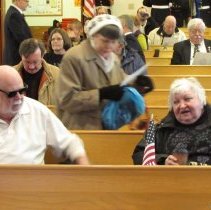 George, MaryKay and Mrs. Abie Abraham.